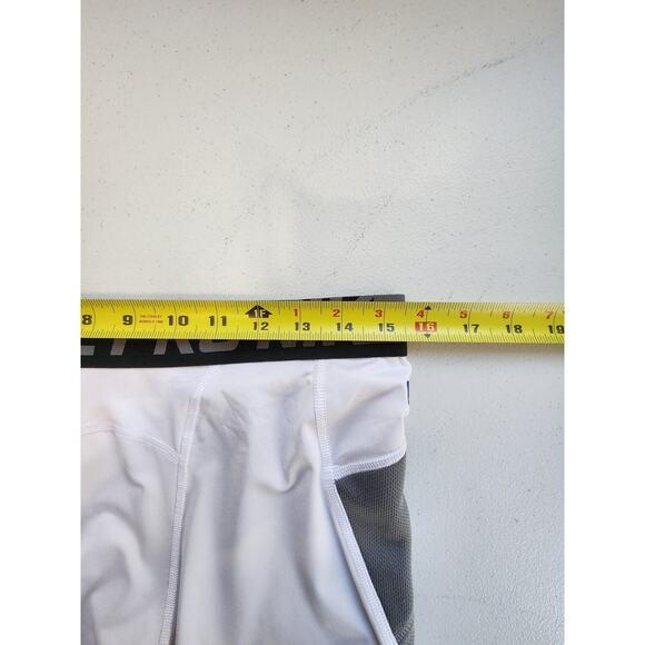 Nike Pro Hyperstrong Shorts Mens XL White Gray MLB Compression Sliding Baseball - Picture 5 of 11
